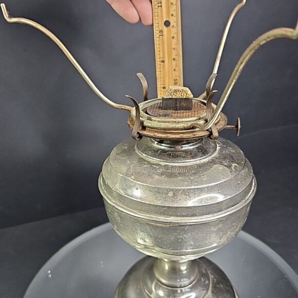 Vintage Oil Lamp Untested, No Chimney/Glass With Burner 682 - Picture 10 of 16